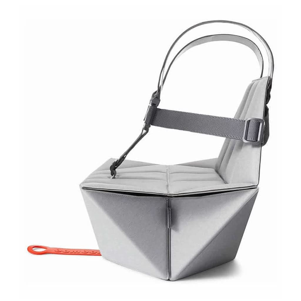 Bombol Pop - Up Booster Seat with Carry Bag, Pebble Grey, ANB BABY