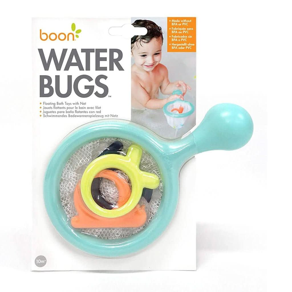 Boon Water Bugs Floating Bath Toys with Net - Mint, Green, ANB BABY