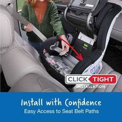 Britax clicktight seat belt installation best sale