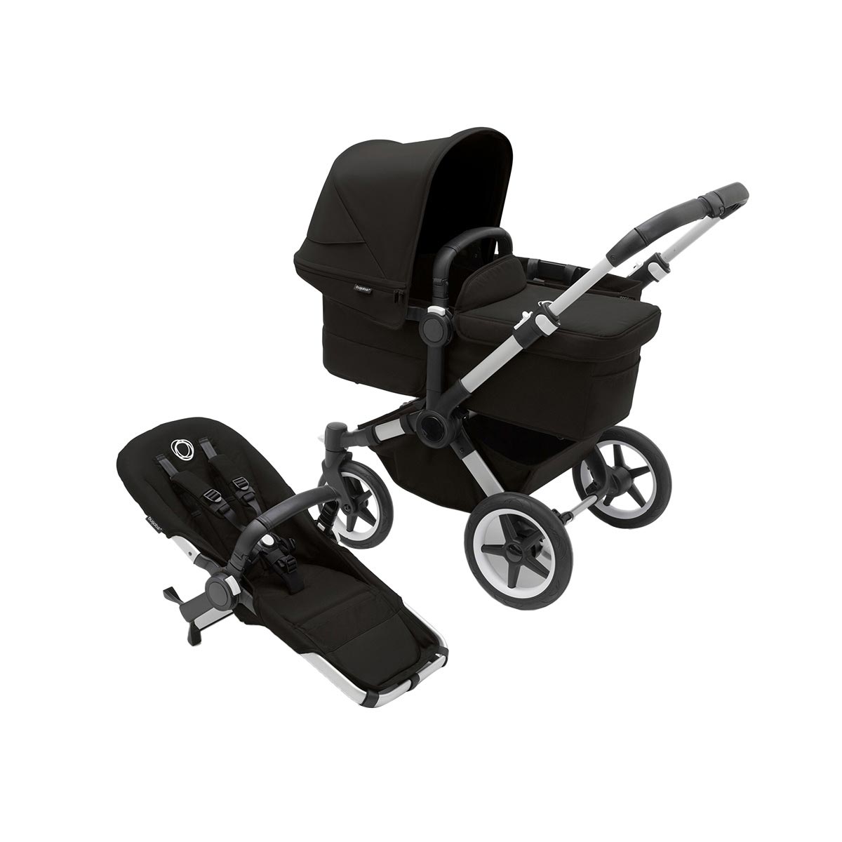 Bugaboo Donkey 5 Mono Complete Stroller, Aluminum / Midnight Black / Midnight Black, ANB BABY