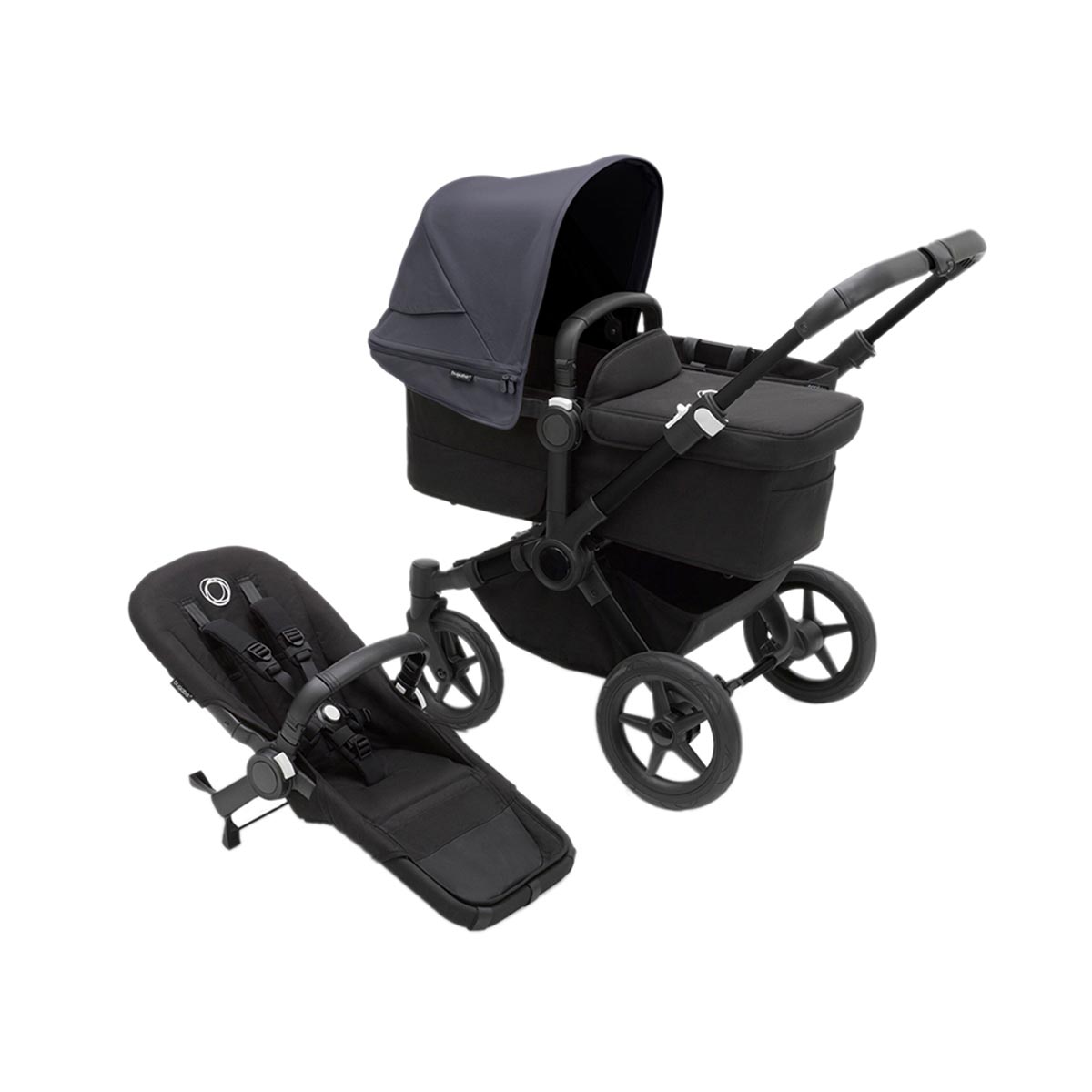 Bugaboo Donkey 5 Mono Complete Stroller, Aluminum / Midnight Black / Midnight Black, ANB BABY