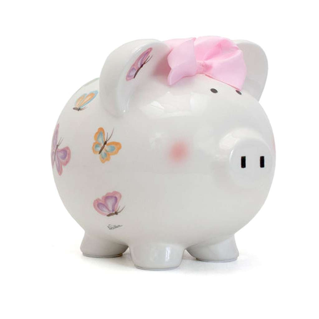 Child to Cherish Petite Papillon Piggy Bank, ANB BABY