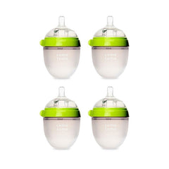 Comotomo Baby Bottle 5 - Ounce /150 ml Kit, Green, Pack of 4, ANB BABY