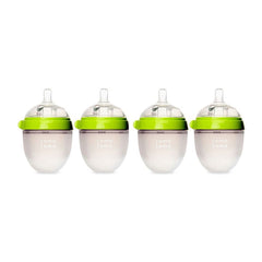 Comotomo Baby Bottle 5 - Ounce /150 ml Kit, Green, Pack of 4, ANB BABY