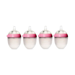 Comotomo Baby Bottle 5 - Ounce/150 ml Kit, Pink, Pack of 4, ANB BABY