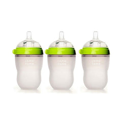 Comotomo Baby Bottle 8 - Ounce/250 ml Kit, Green, Pack of 3, ANB BABY