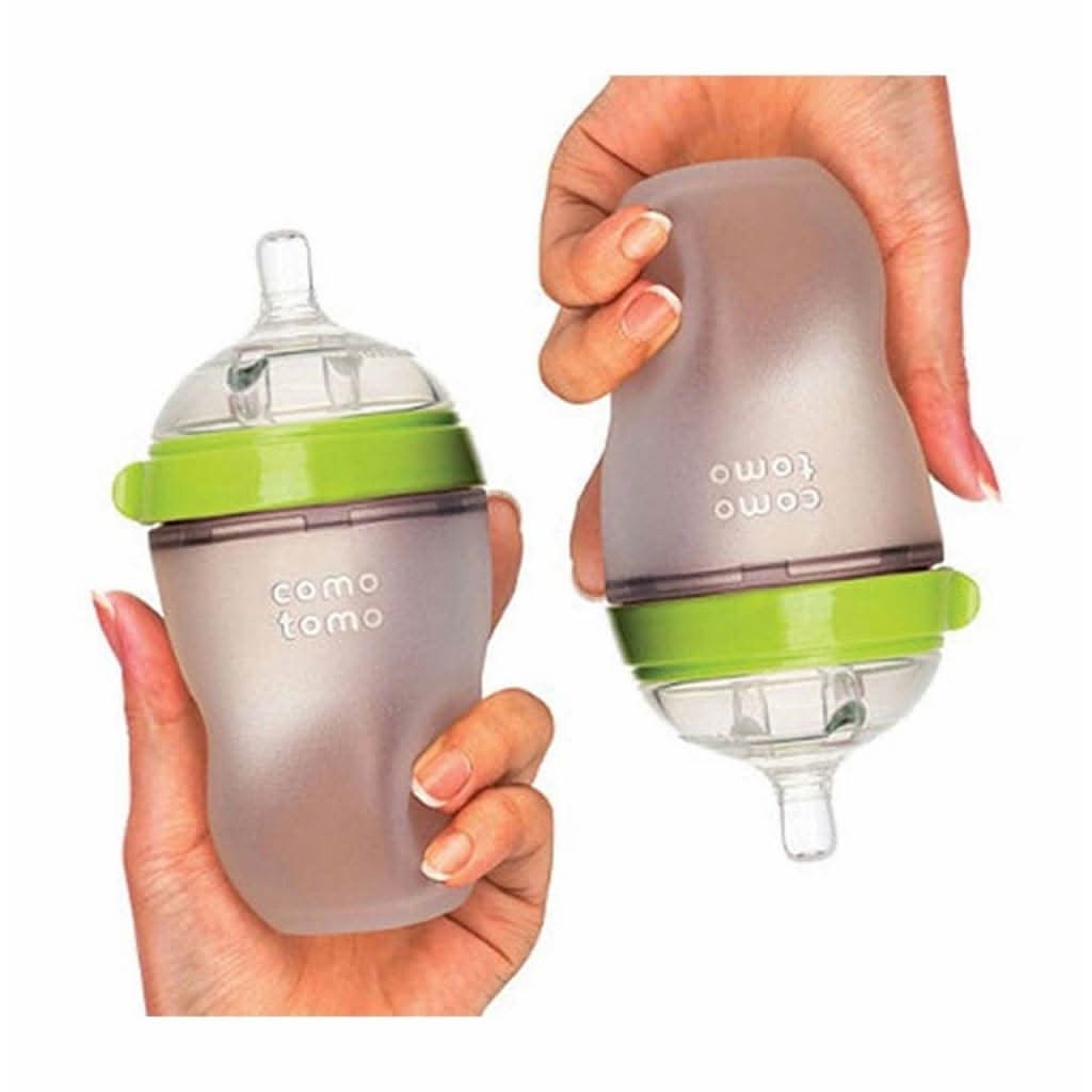 Comotomo Baby Bottle 8 oz/ 250 ml - 2 Pack Green, ANB BABY