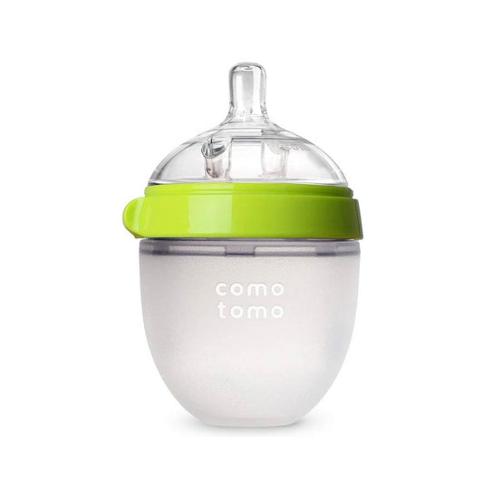 Comotomo Natural Feel Baby Bottle, Green, 5 - Ounce, ANB BABY