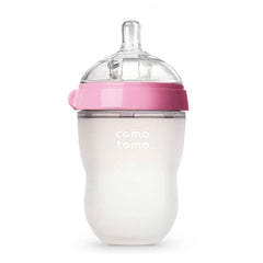 Comotomo Natural Feel Baby Bottle, Pink, 8 - Ounce, ANB BABY