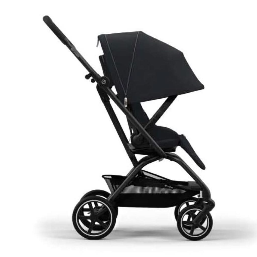 Cybex Eezy S Twist+2 V2 Lightweight Stroller, Black Frame with Magic Black Seat, ANB BABY