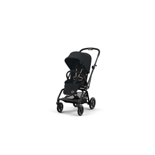 Cybex Eezy S Twist+2 V2 Lightweight Stroller, Black Frame with Magic Black Seat, 4063846450275 | ANB BABY