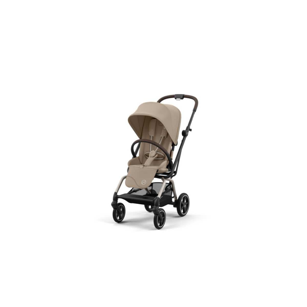 Cybex Eezy S Twist+2 V2 Lightweight Stroller, Black Frame with Magic Black Seat, 4063846450572 | ANB BABY