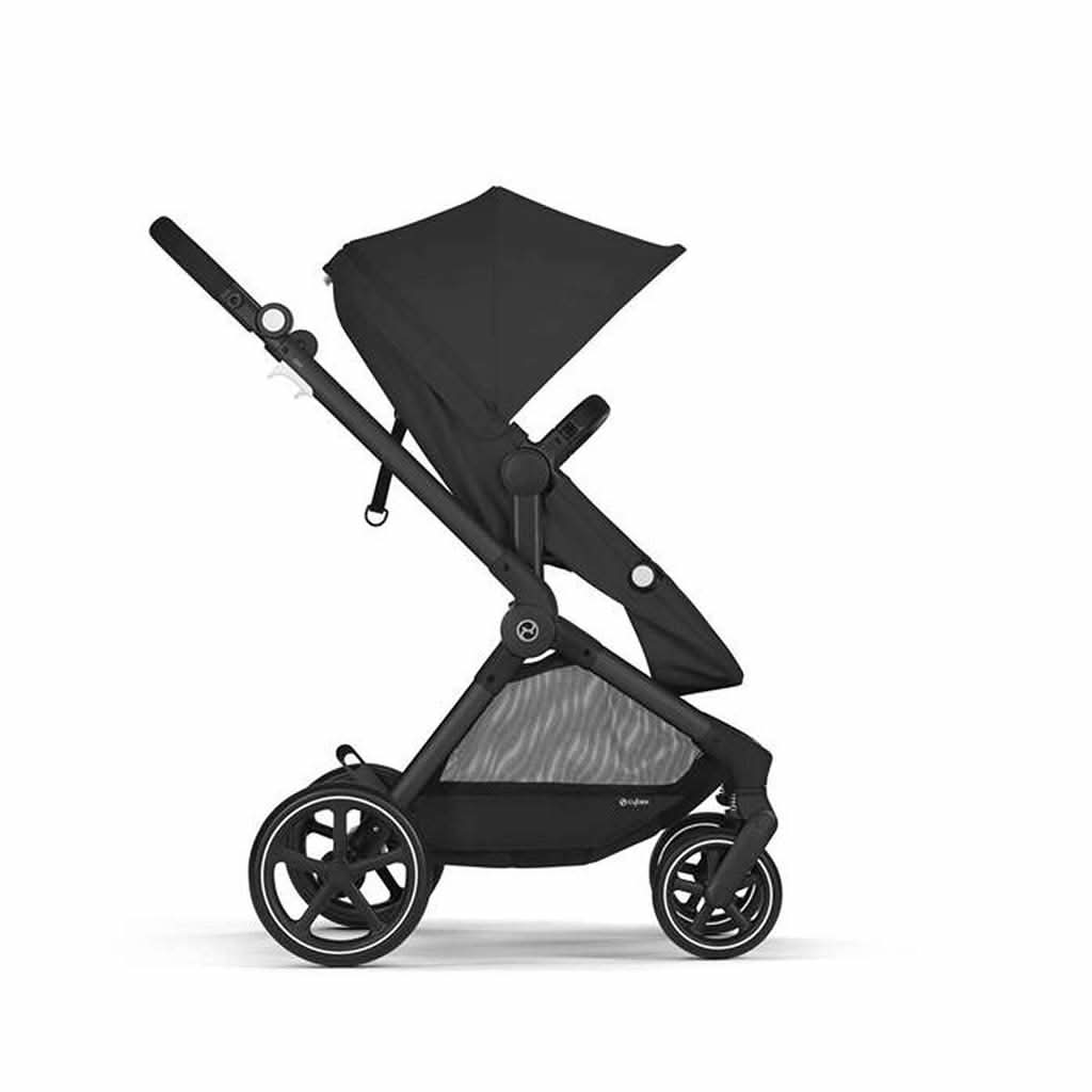 Cybex EOS Stroller, Black Frame with Moon Black Seat, ANB BABY