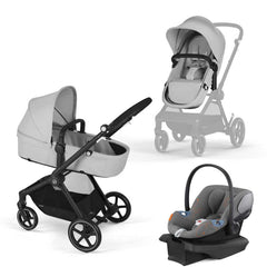 Cybex EOS Travel System with Aton G, Black Frame, ANB BABY