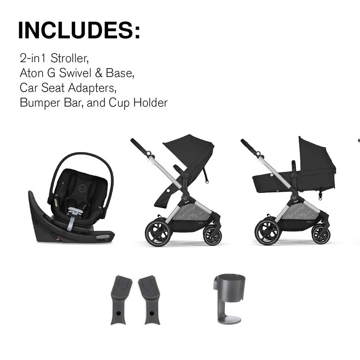 Cybex EOS Travel System with Aton G Swivel, ANB BABY