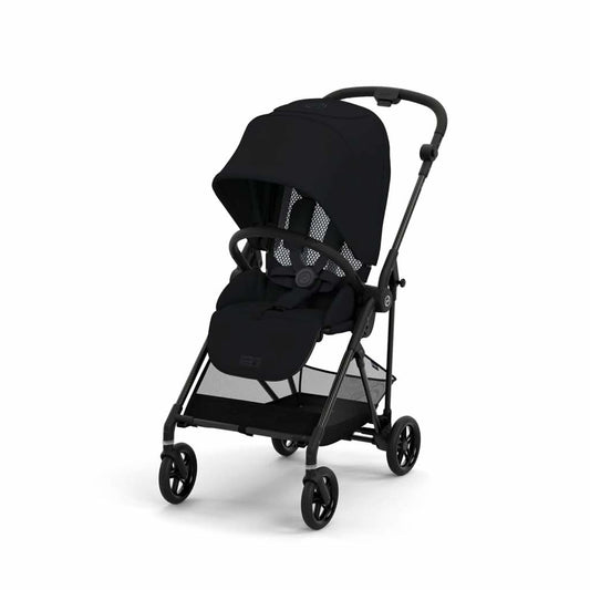 Cybex Melio Carbon 3 Stroller, Moon Black, ANB BABY