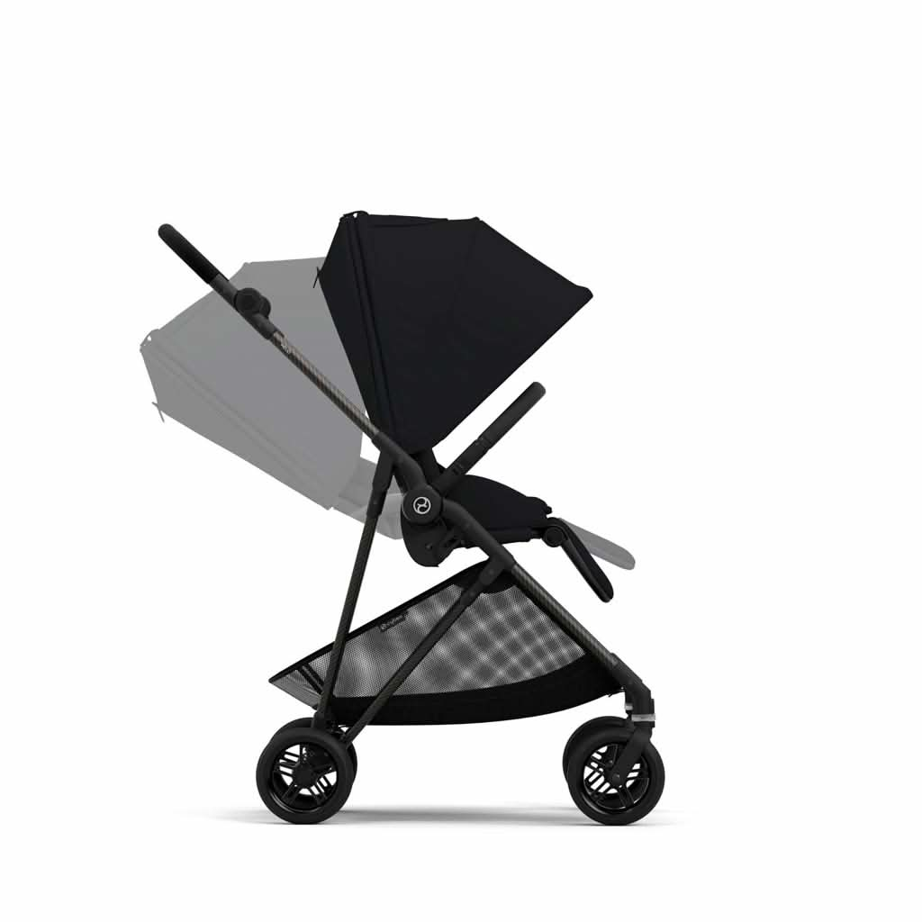 Cybex Melio Carbon 3 Stroller, Moon Black, ANB BABY