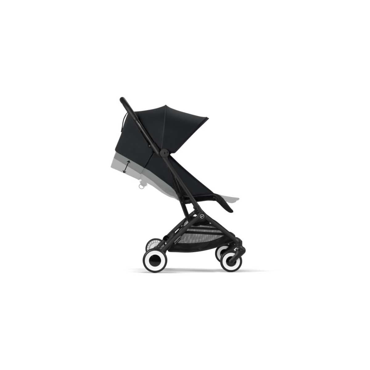 Cybex Orfeo Lightweight Stroller, Black Frame with Magic Black Seat, 4063846451692 | ANB BABY