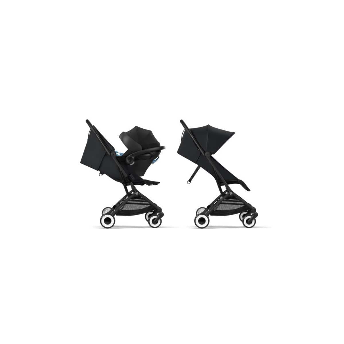 Cybex Orfeo Lightweight Stroller, Black Frame with Magic Black Seat, 4063846451692 | ANB BABY