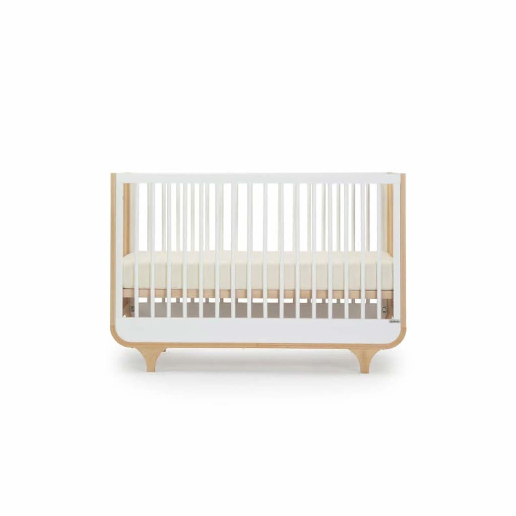 DaDaDa Jolly 3 - in - 1 Convertible Crib, White / Natural, ANB BABY