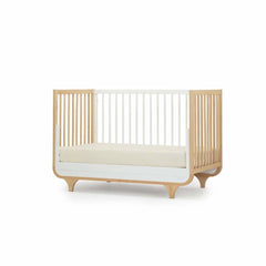 DaDaDa Jolly 3 - in - 1 Convertible Crib, White / Natural, ANB BABY