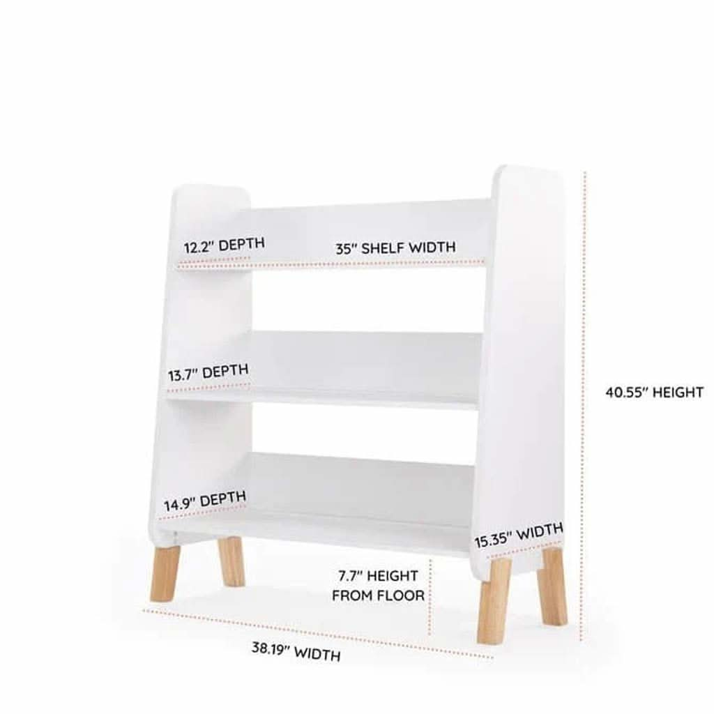 DaDaDa Muse Bookshelf, White / Natural - Available September, ANB BABY