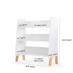 DaDaDa Muse Bookshelf, White / Natural - Available September, ANB BABY