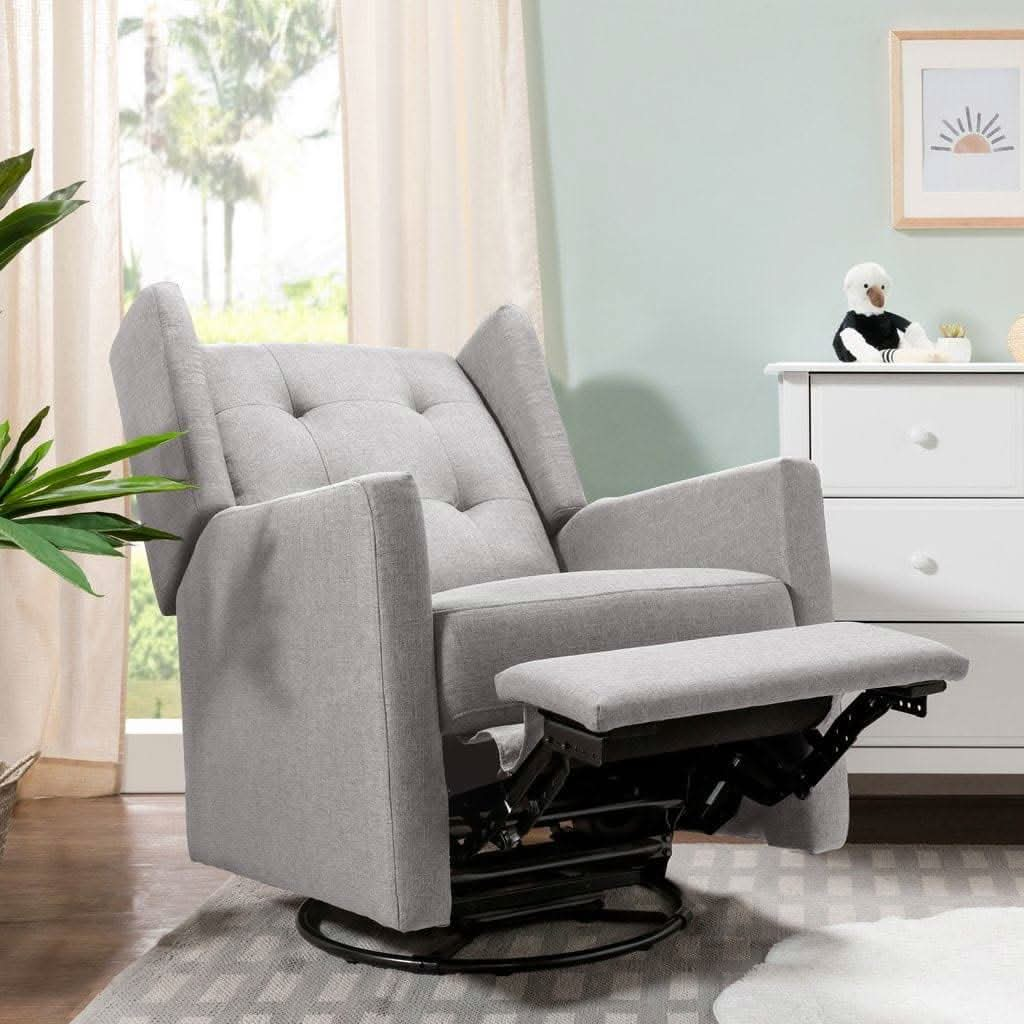 DaVinci Maddox Recliner and Swivel Glider in Misty Grey, ANB BABY