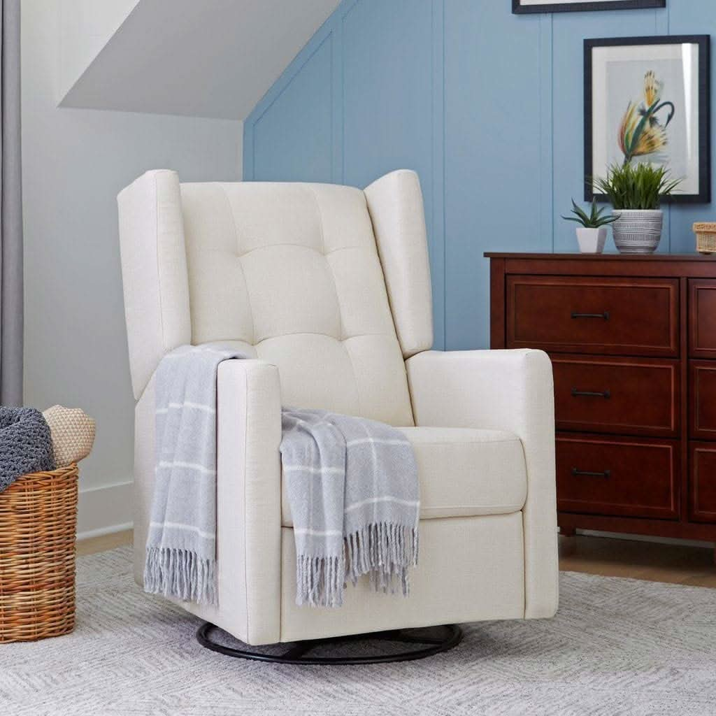 DaVinci Maddox Recliner and Swivel Glider in Misty Grey, ANB BABY