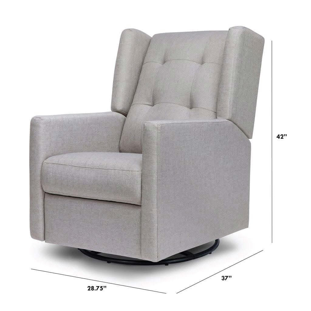 DaVinci Maddox Recliner and Swivel Glider in Misty Grey, ANB BABY