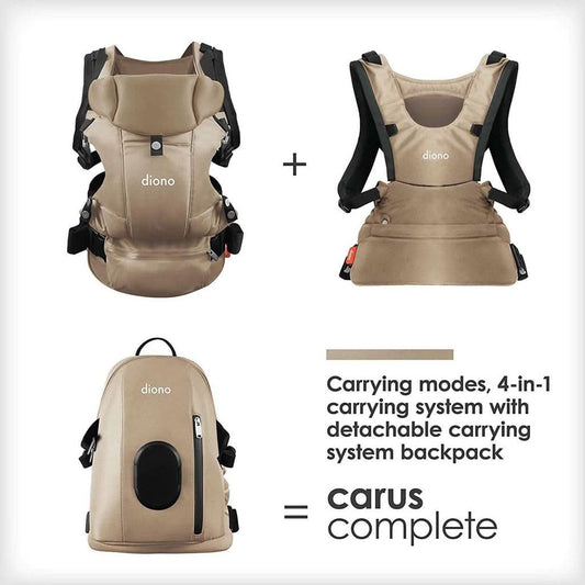 DIONO Carus Complete 4 - in - 1 Carrying System with Detachable Backpack, ANB BABY