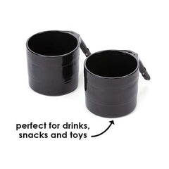 Diono Cup Holder for Radian, Everett and Rainier Car Seats, Black Pack of 2, ANB BABY