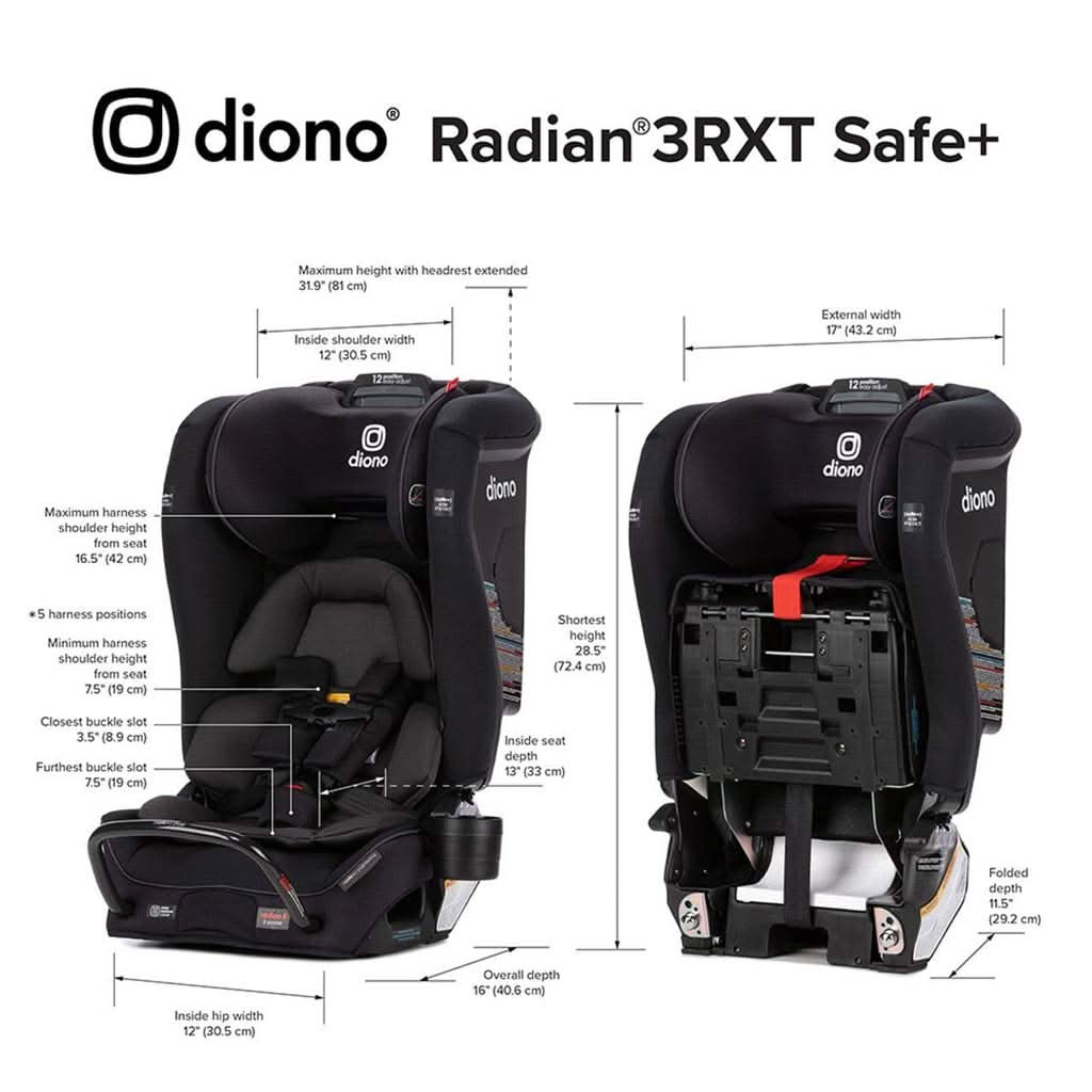 Diono Radian 3RXT Safe+ Booster Seat, ANB BABY