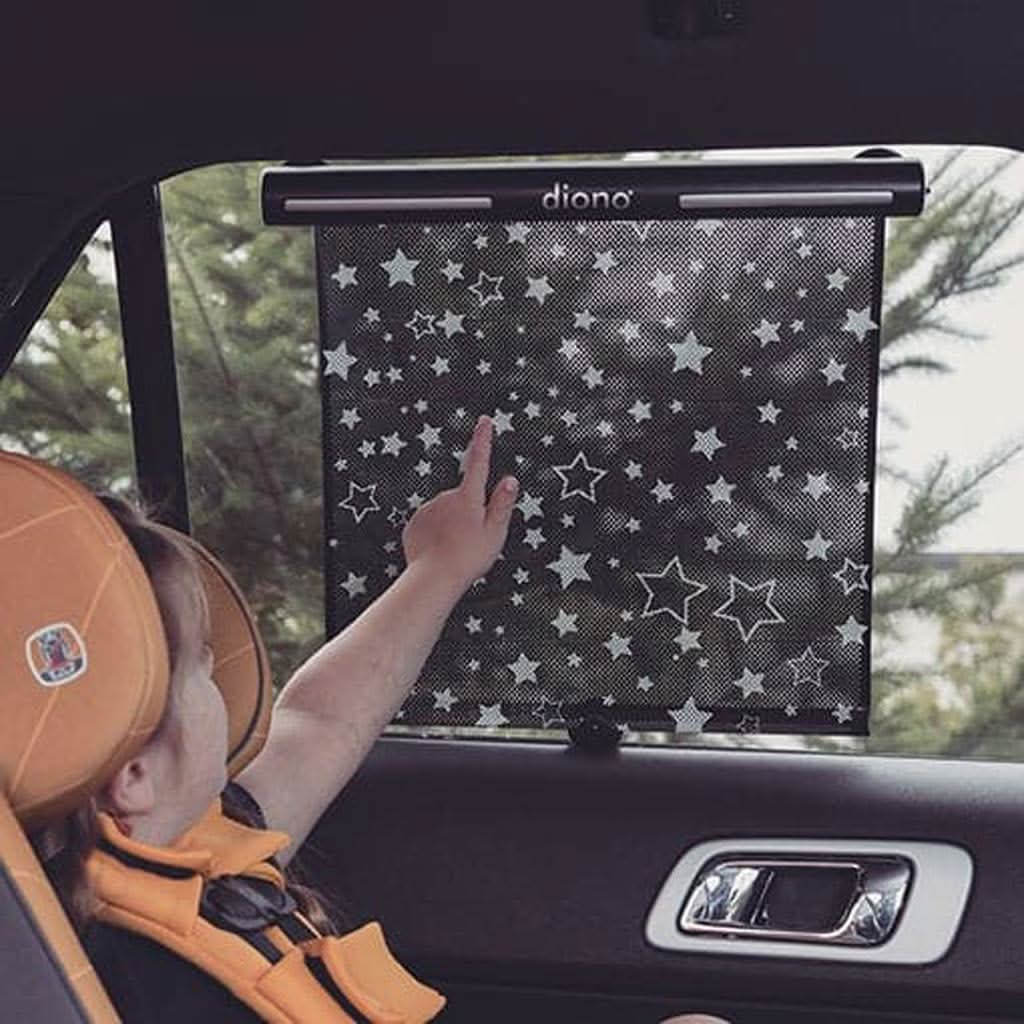 Diono Sun Shade Starry Night Roller Window Shade, Black, ANB BABY