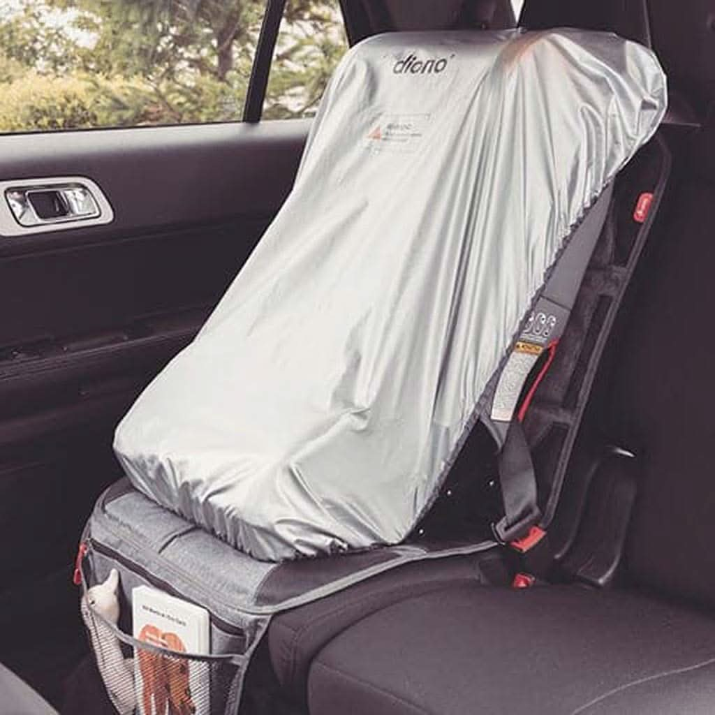 Diono Ultra Mat Car Seat Protector and Heat Shield Deluxe, Gray, ANB BABY