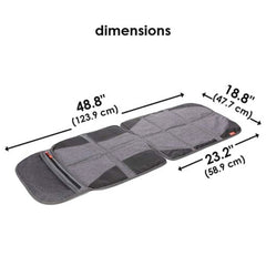 Diono Ultra Mat Car Seat Protector and Heat Shield Deluxe, Gray, ANB BABY