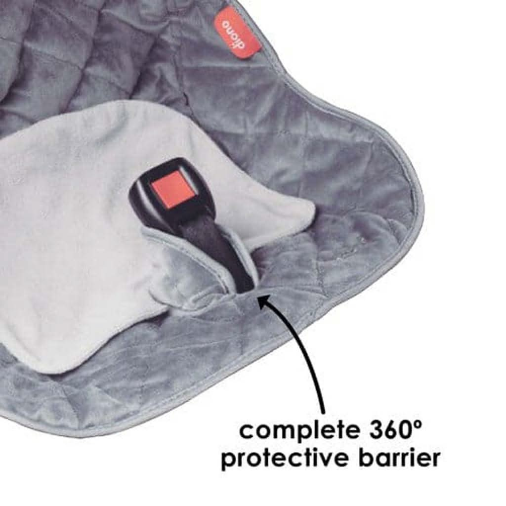 Diono Ultra Mat Pack Full Size Car Seat Protector, Grey, ANB BABY