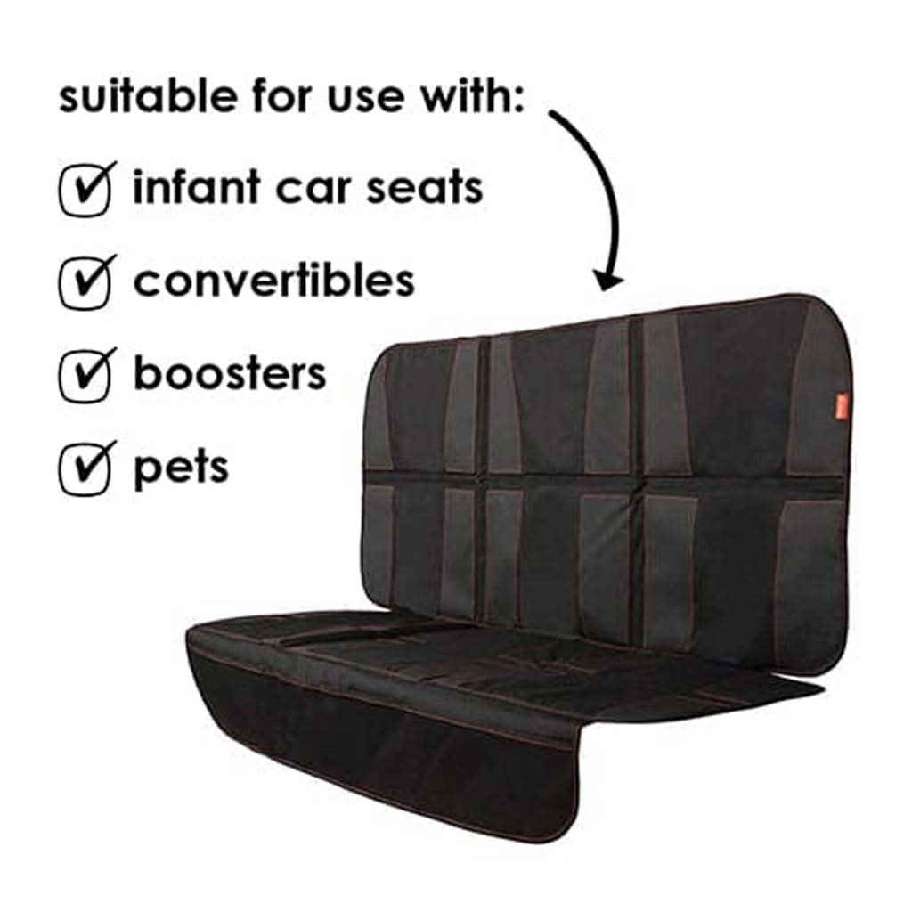 Diono Ultra Mat XXXL Extra Large Car Seat Protector, Black, ANB BABY