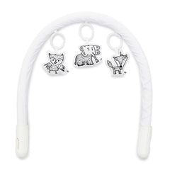 DockATot Deluxe+ Dock Toy Arch and Cheeky Chums Toy Set, Pristine White, ANB BABY