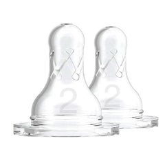 Dr. Brown's Different Level Silicone Narrow Nipple, 2 - Pack, ANB BABY