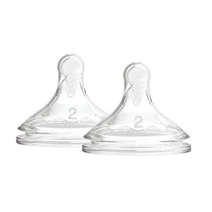 Dr. Brown's Different Levels Natural Silicone Nipple, Wide - Neck 2 - Pack, ANB BABY