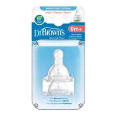 Dr. Brown's Level - 1 Silicone Narrow Nipple, 2 - Pack, ANB BABY