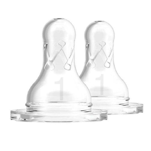 Dr. Brown's Level - 1 Silicone Narrow Nipple, 2 - Pack, ANB BABY