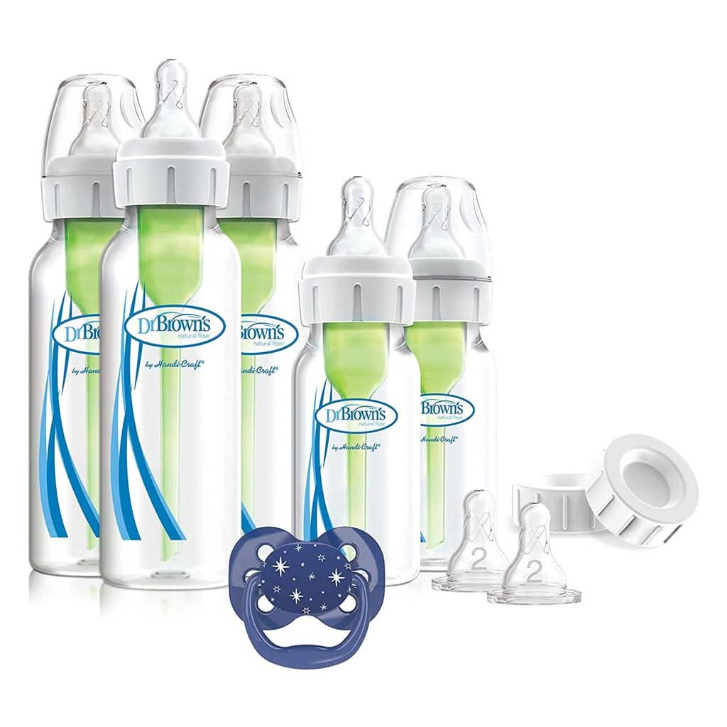 Dr. Brown's Natural Flow Options + Anti - colic Bottle Gift Set, ANB BABY