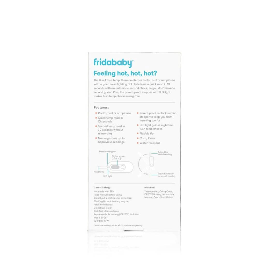 FridaBaby 3 - in - 1 True Temp Thermometer, White, ANB BABY