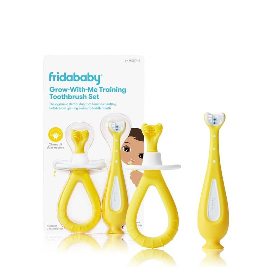 FridaBaby Grow - with - Me Training Toothbrush Set, ANB BABY