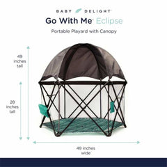 Go With Me Eclipse - Deluxe Portable Playard with Canopy & Padded Floor, ANB BABY