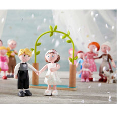 HABA Little Friends 4" Bride and Groom Bendy Doll Figures, ANB BABY