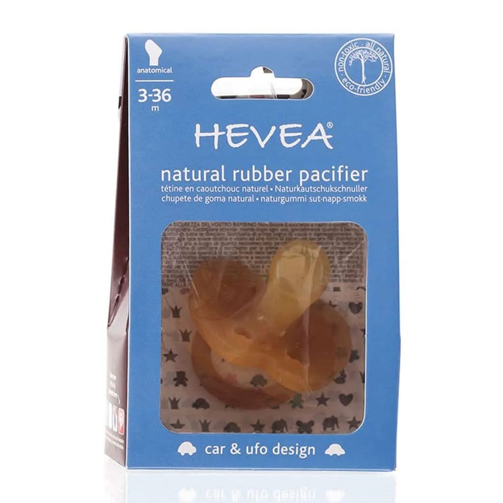 HEVEA Car and Ufo Orthodontic Pacifier 3+, ANB BABY