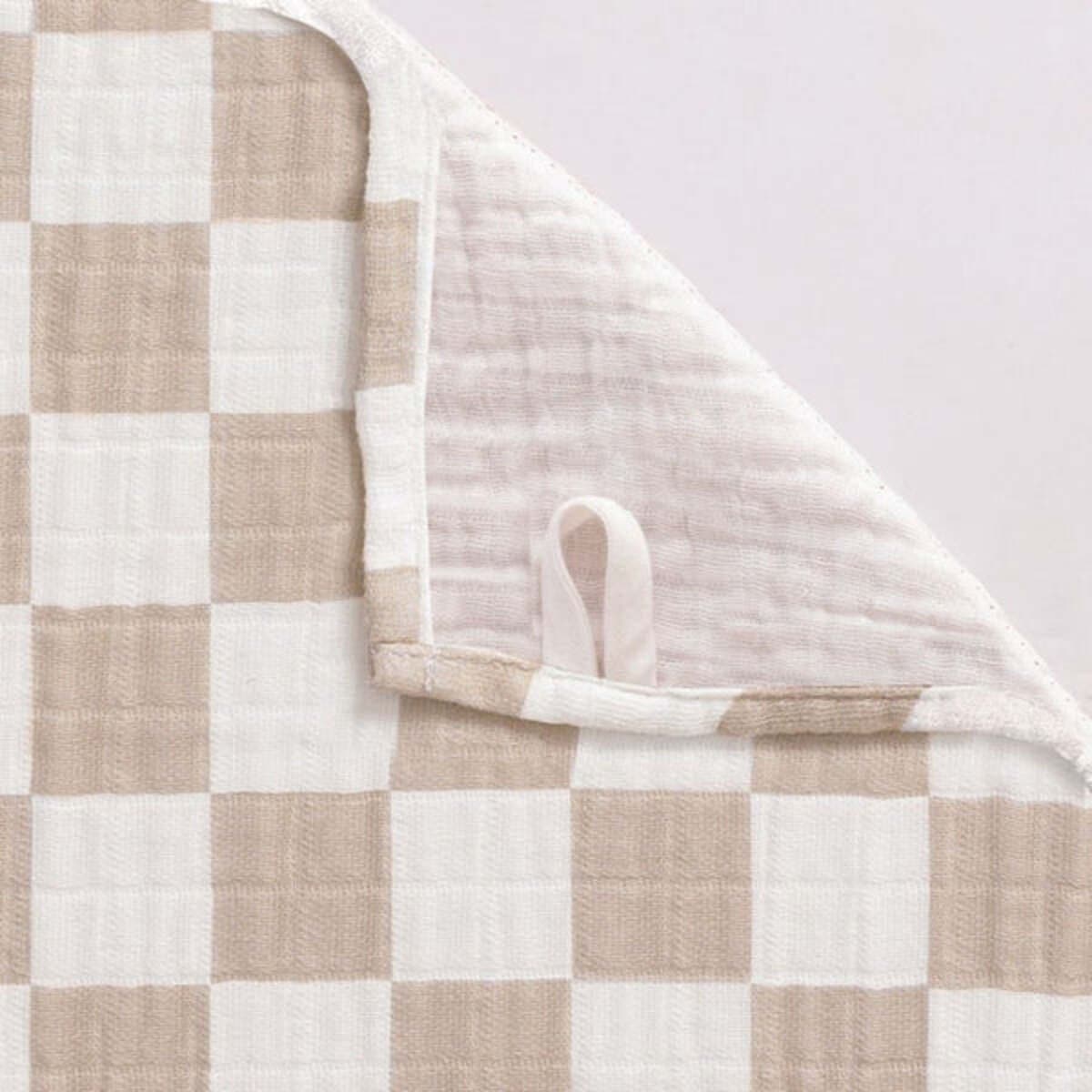 Itzy Ritzy Breastfeeding Boss Muslin Swaddle and Nursing Blanket, Checkerboard, ANB BABY